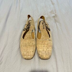 Korks Cork Slingback Flats